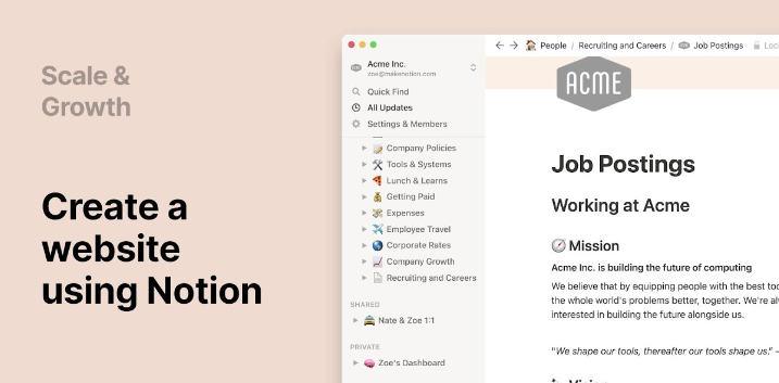 Create your website with Notion (almost free)